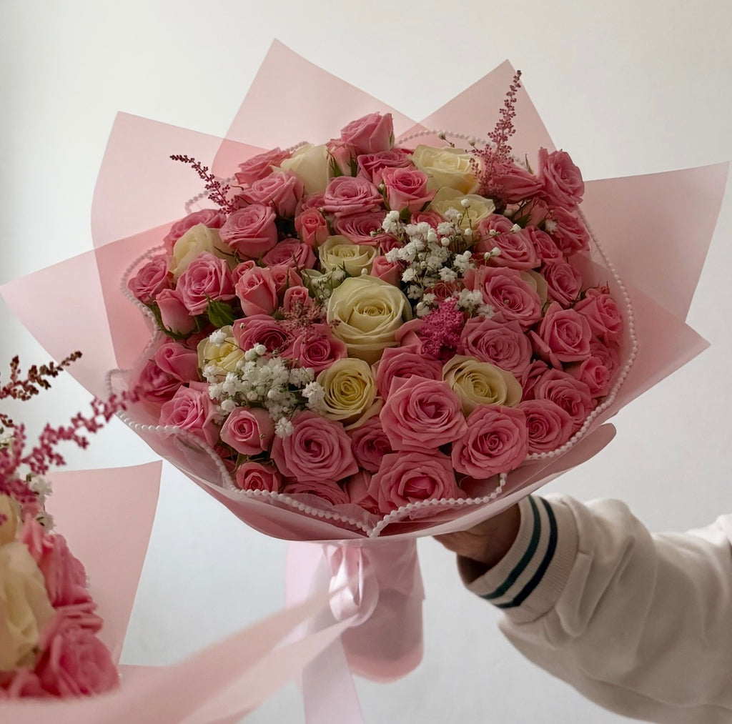 Pink and White Mixed Bouquet