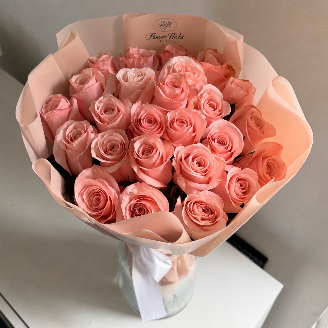 Standard Pink Rose Bouquet