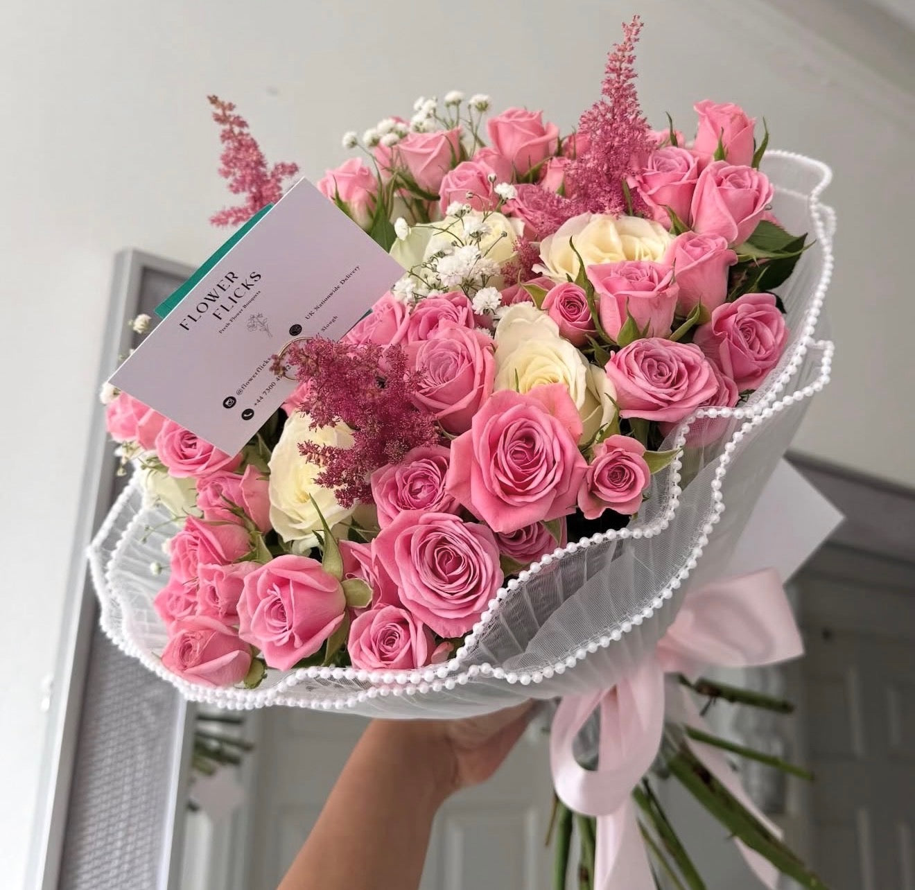 Pink and White Mixed Bouquet